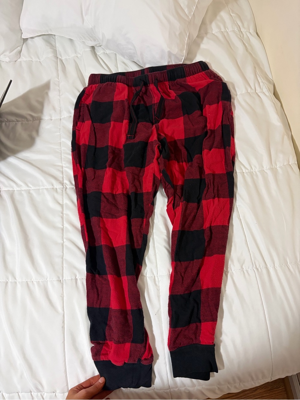 Old Navy Red and Black Buffalo Plaid Fleece Pajama Pants